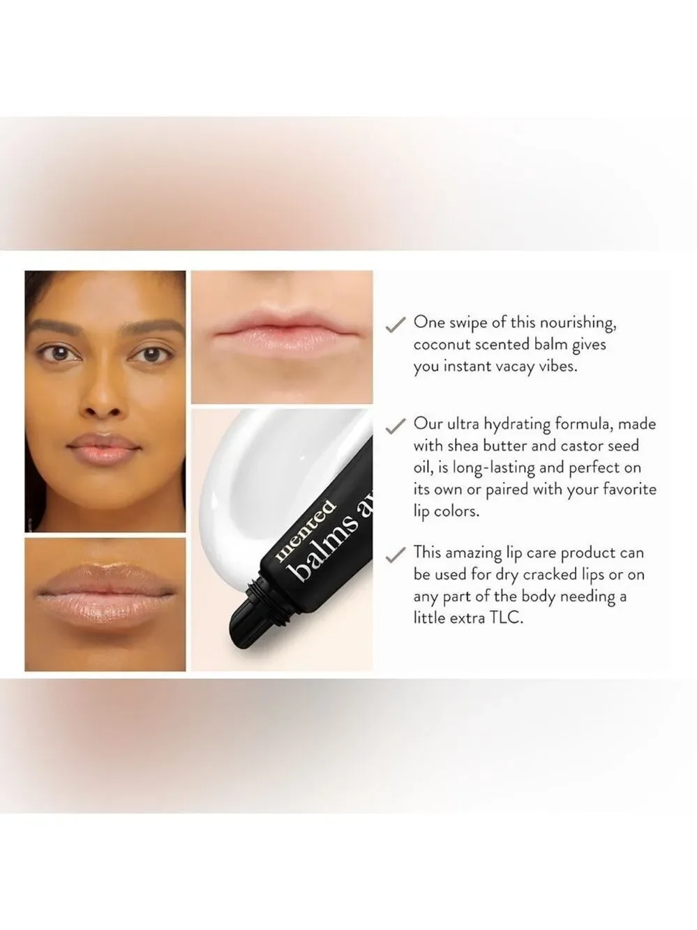 New/Sealed Mented Balms Away Coconut Lip Treatment